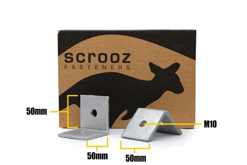Angle Bracket M10 - 50x50x50x5mm Carton 200