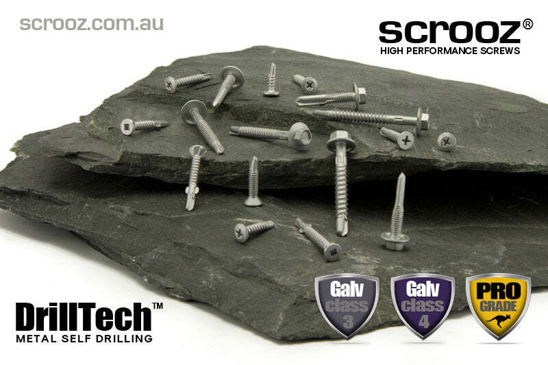 8g x 20mm Metal Tech CSK Rib Zinc Carton 2000