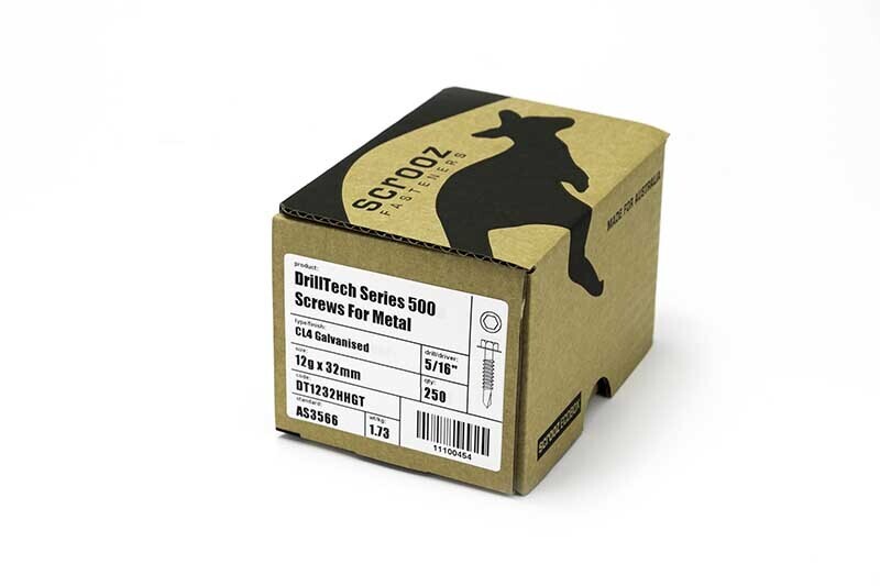 12g x 50mm Series 500 Metal Tech Screw Carton 1000