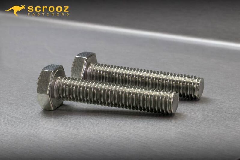 M12 x 25mm Hex Bolts Full Thread 316 CTN 100