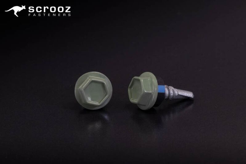 Pale Eucalypt 10g x 25mm Roof Tek Screw CTN 2000