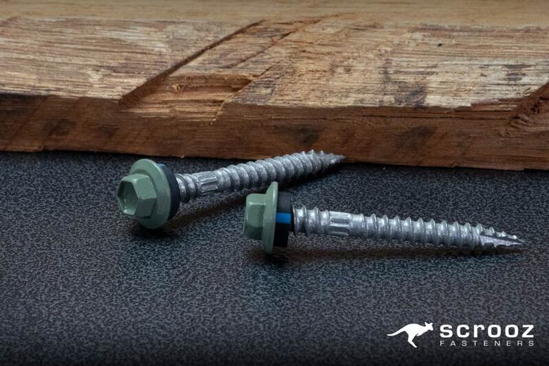 Pale Eucalypt 12g x 50mm Roof T17 Screw Box 250