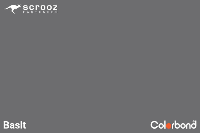 Basalt 6.2 x 50mm Uni Zip Roof Screws C5 Box 500