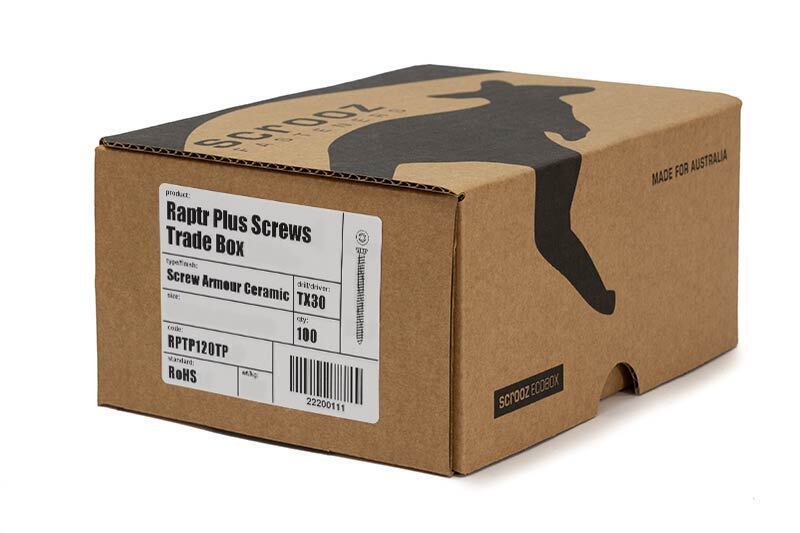 Raptr plus concrete screws 150mm trade box of 100