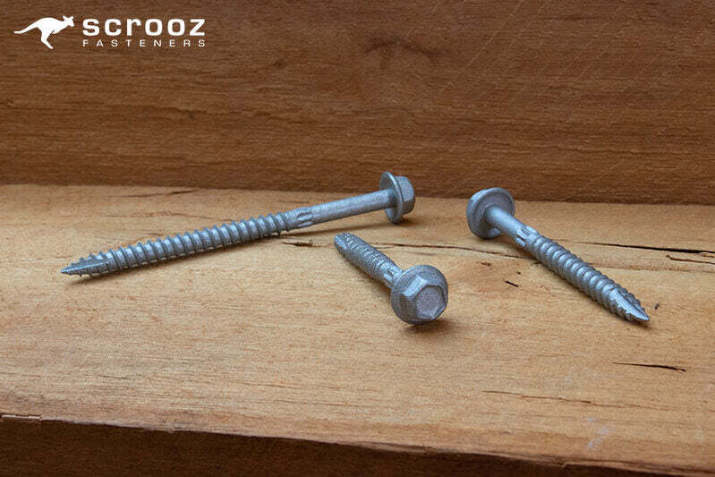 14g x 65mm Razr Hex Head Screws Gal pack 25