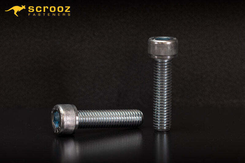 M8 x 30mm Socket Cap Screws Zinc Box 100