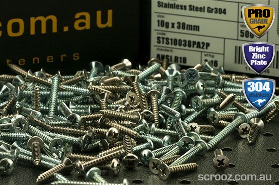 6g x 12mm Self Tapping Screws PAN BZP CTN 4000