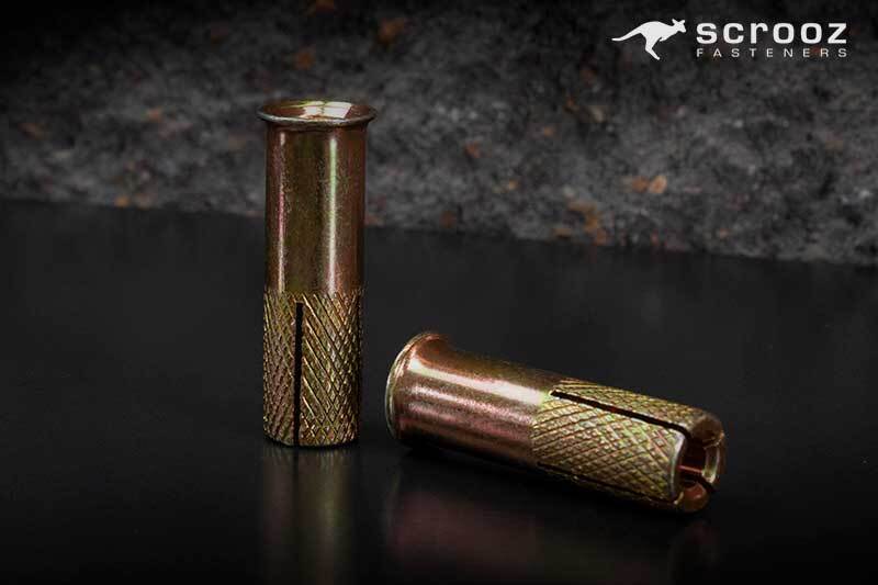 Drop in Anchors Lipped YZP 10 x 30mm Box 50