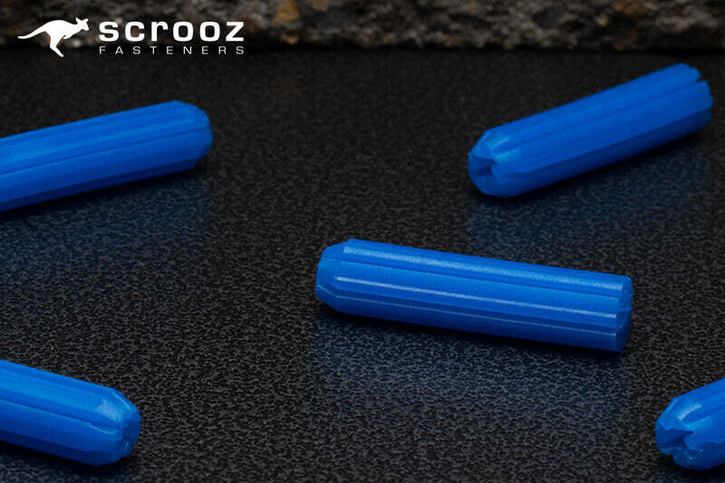 Wall plugs plastic blue 50mm Carton 1000