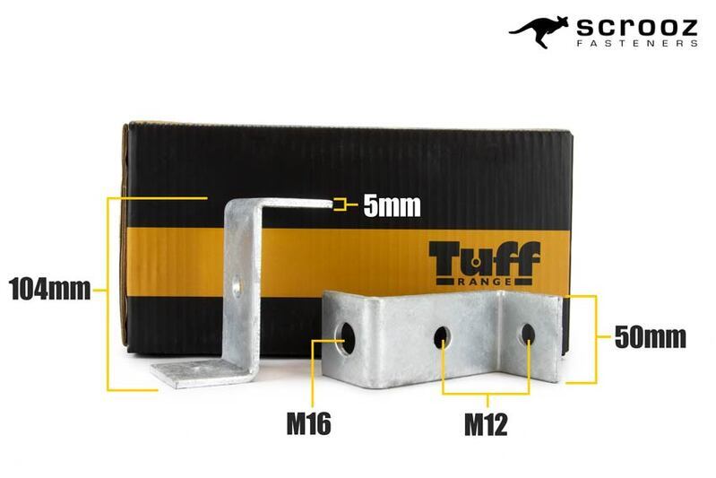 Z Bracket 104x50x5mm Box 10