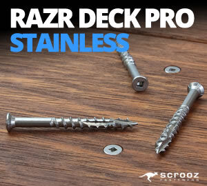 Razr PRO Decking Screws Stainless Steel