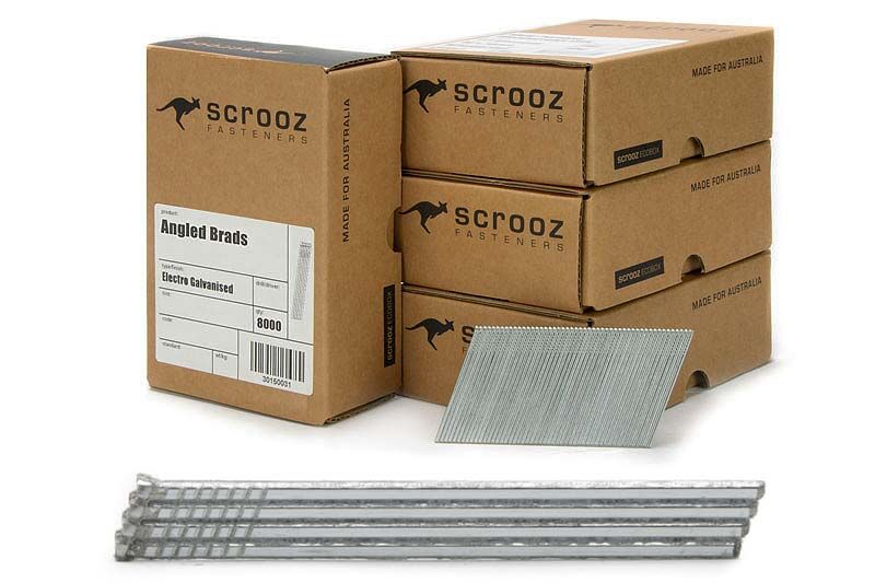 16g - 20 Degree Angled Brads Galv 45mm Carton 8000