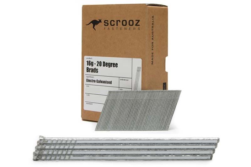 16g - 20 Degree Angled Brads Galv 50mm Box 2000