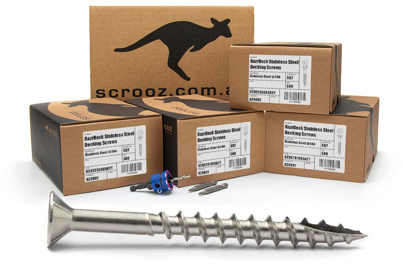 304 SST 12g x 50mm Decking Screws Bundle 2000pc