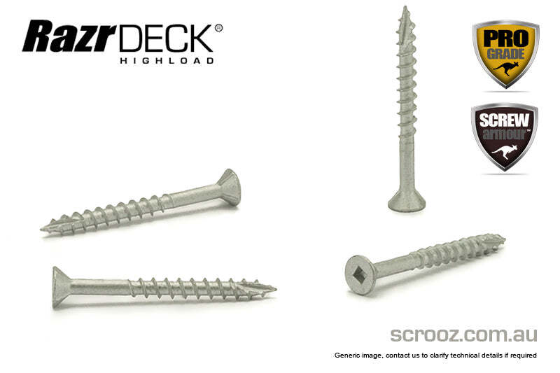 2000pc 10g x 50mm Highload Ceramic Decking Screws Bulk Pack
