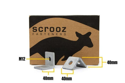 Angle Bracket M12 - 40x80x40x5mm Carton 200