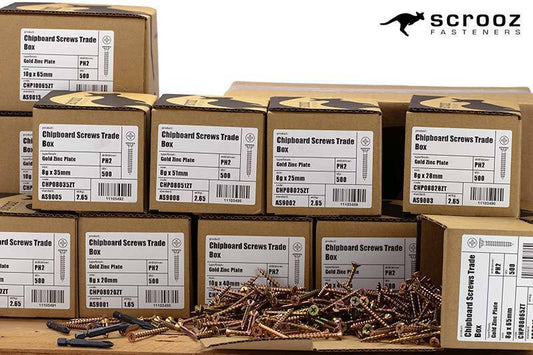 Chipboard Screw Mega Bundle 11 Sizes YZP 5500pce
