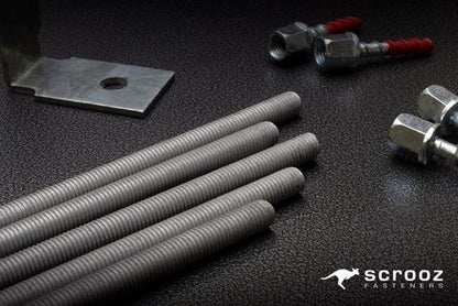 M12 x 1m Allthread Rod Galvanised Gr4.6 Box 10