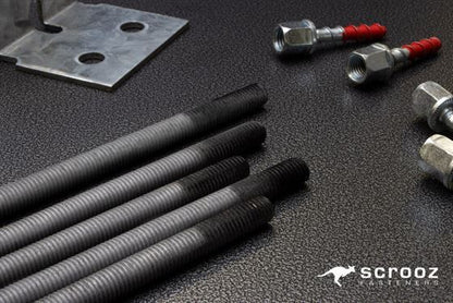 M6 x 1m Allthread Rod Galvanised Gr8.8 Box 20