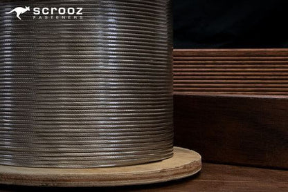 3.2mm Wire Rope 7x7 316Gr Stainless 100m DIY