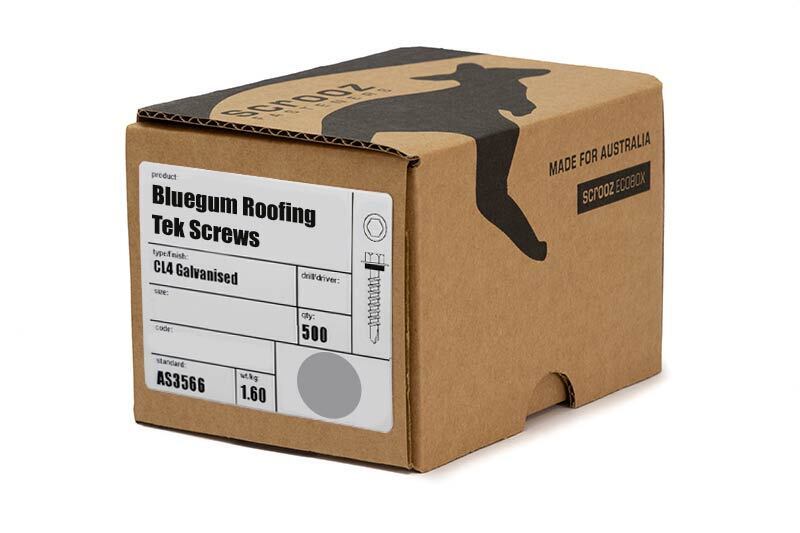 Bluegum 12g x 20mm Roof Tek Screw C5 Box 500