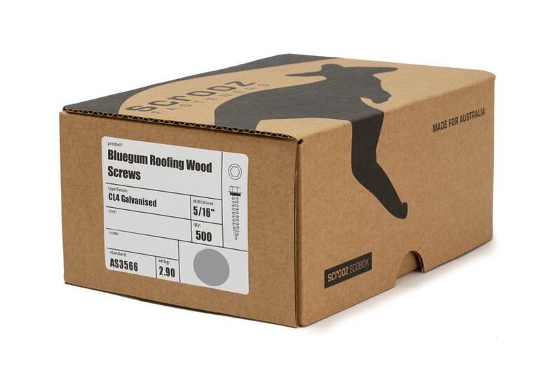 Bluegum 12g x 25mm Roof T17 Screw C5 Box 500