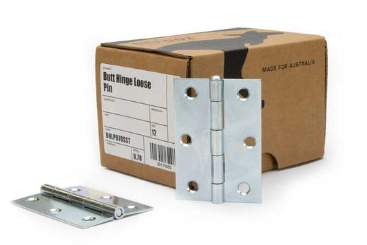 Butt Hinge Loose Pin Zinc 85x60 Box 12