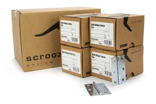 Butt Hinge Loose Pin Zinc 85x60 CTN 48