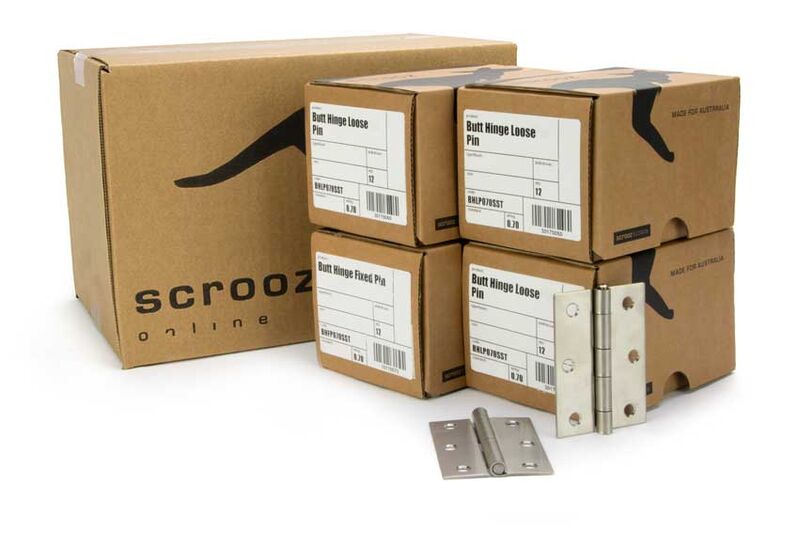 Butt Hinge Loose Pin Satin 304SS 85x60 CTN 48