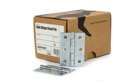 Butt Hinge Fixed Pin Zinc 70x50 Box 12