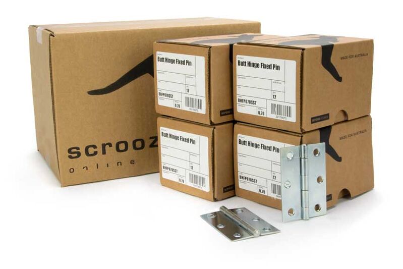 Butt Hinge Fixed Pin Zinc 85x60 CTN 48