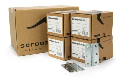 Butt Hinge Fixed Pin Zinc 85x60 CTN 48