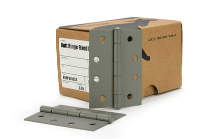 Butt Hinge Fixed Pin Prime Coat 100x75 Box 12
