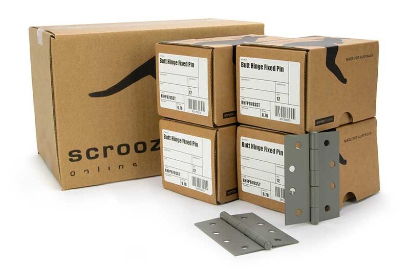 Butt Hinge Fixed Pin Prime Coat 100x75 CTN 48