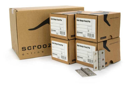 Butt Hinge Fixed Pin Satin 304SS 70x50 CTN 48