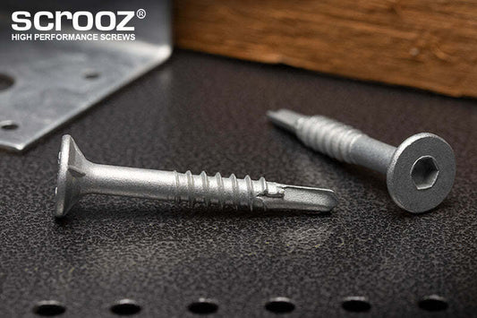 14g x 100mm Metal Bugle Batten Screws GAL pack 25