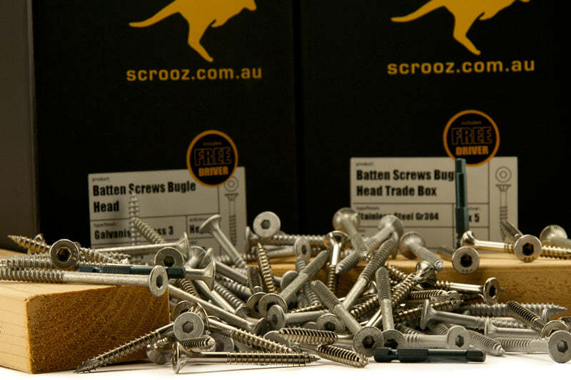 14g x 35mm Batten Screws Gr304 Stainless box 250