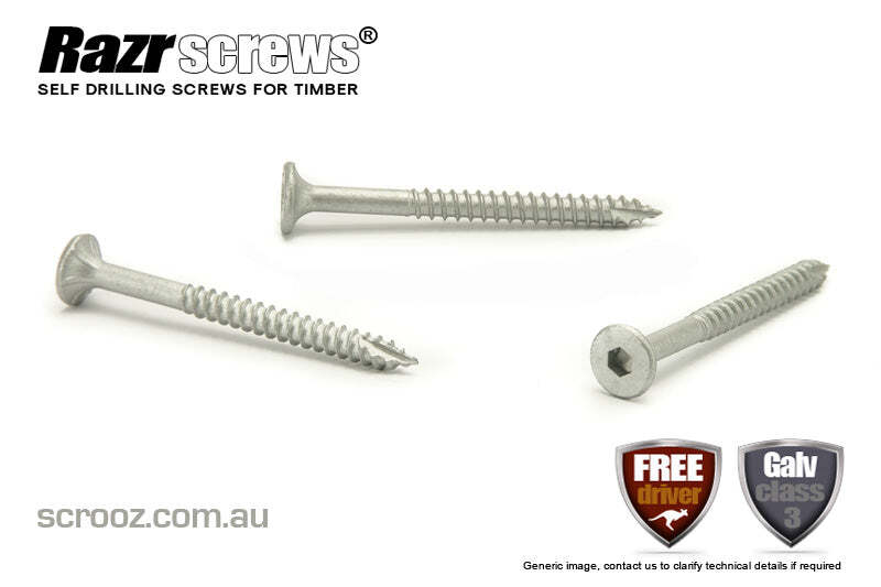 14g x 50mm Bugle Batten Screws GAL box of 250