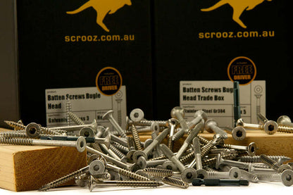 14g x 150mm Bugle Batten Screws GAL Carton 500