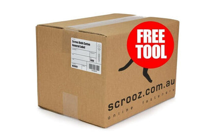 14g x 100mm Batten Screws Gr316 Stainless CTN 1000