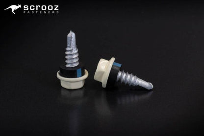 Classic Cream 10g x 16mm Roofing Tek Screw Box 500