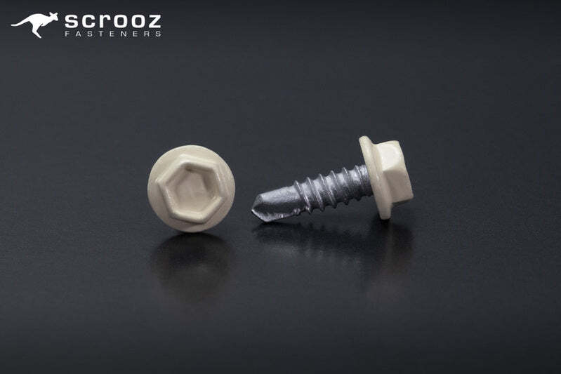 Classic Cream 10g x 25mm Tek Screws Box 500