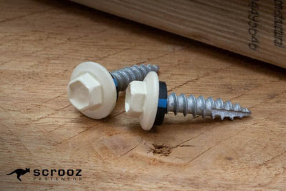 Classic Cream 12g x 25mm Roof T17 Screw CTN 2000