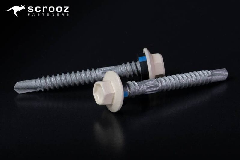 Classic Cream 12g x 48mm Roof Tek Screw CTN 1000