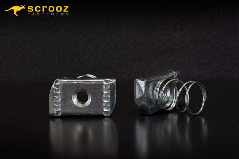 Channel Strut Nut Short Spring Zinc M10 Box 100