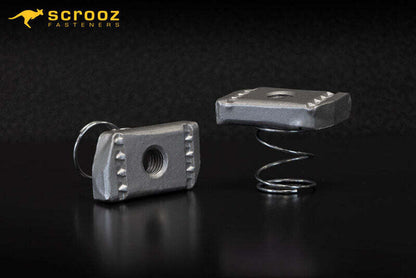 Channel Strut Nut Short Spring HDG M8 Box 100