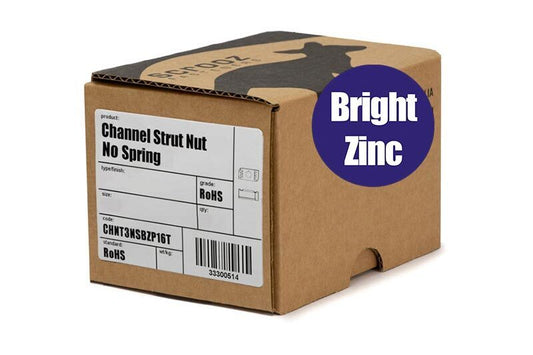 Channel Strut Nut No Spring Zinc M10 Box 100