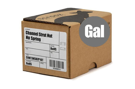 Channel Strut Nut No Spring HDG M12 Box 100