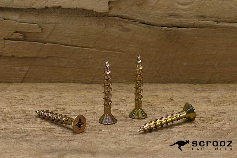 Chipboard Screws PH2 8g x 35mm YZP Grab Pack 100