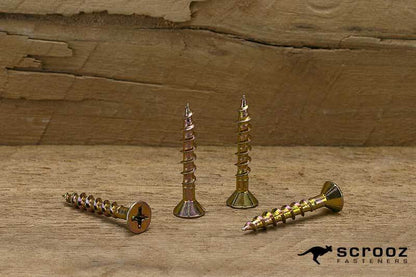 Chipboard Screws PH2 8g x 57mm YZP Grab Pack 100